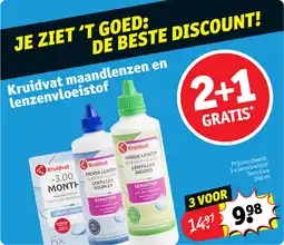 Kruidvat Kruidvat maandlenzen en lenzenvloeistof aanbieding