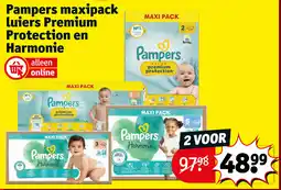 Kruidvat Pampers maxipack luiers Premium Protection en Harmonie aanbieding