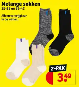 Kruidvat Melange sokken aanbieding