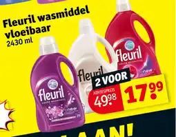 Kruidvat Fleuril wasmiddel vloeibaar aanbieding