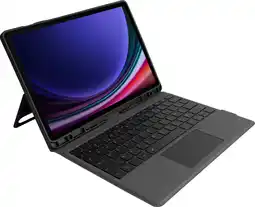 Coolblue BlueBuilt Samsung Galaxy Tab S9 FE Plus/S10 Plus Toetsenbord Hoes AZERTY Zwart aanbieding