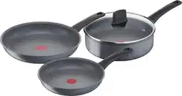 Coolblue Tefal Healthy Chef Koekenpannenset 24 + 28 cm + hapjespan 24 cm + deksel aanbieding