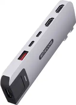 Coolblue Sitecom MacBook Pro Multiport Hub 6-en-2 Argent aanbieding