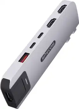 Coolblue Sitecom MacBook Pro Multiport Hub 6-en-2 Argent aanbieding