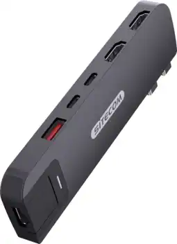 Coolblue Sitecom MacBook Pro Multiport Hub 6-en-2 Noir aanbieding