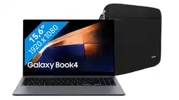Coolblue Samsung Galaxy Book4 NP750XGJ-KG1BE AZERTY + BlueBuilt Housse Pour PC Portables Noir aanbieding