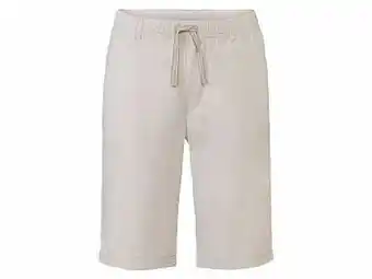 Lidl LIVERGY® Short van een linnenmix (46, beige) aanbieding