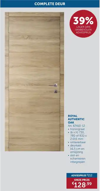 Zelfbouwmarkt Royal authentic oak aanbieding