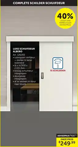 Zelfbouwmarkt Luxe schuifdeur albero aanbieding