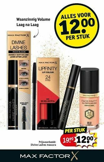 Kruidvat Divine lashes mascara aanbieding