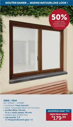 Zelfbouwmarkt Serie trae aanbieding