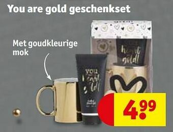 Kruidvat You are gold geschenkset aanbieding