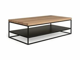 Deba Meubelen Salontafel GLASGOW - Smoked Oak Hout aanbieding
