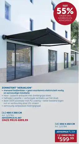 Zelfbouwmarkt Zonnetent "heraklion" aanbieding