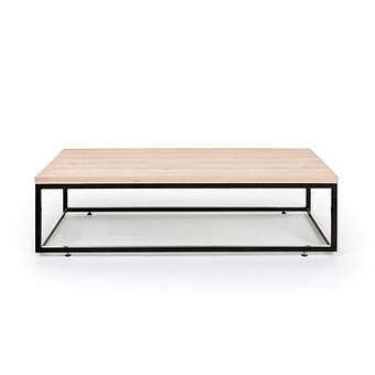 Salontafel ABERDEEN - Creamy white Hout