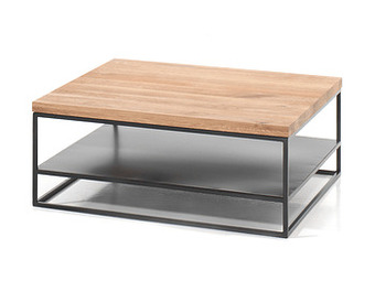 Deba Meubelen Salontafel GLASGOW - Sand Hout aanbieding