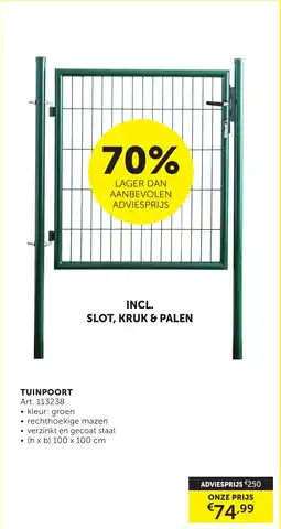 Zelfbouwmarkt Tuinpoort aanbieding