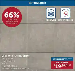 Zelfbouwmarkt Vloertegel "houston" aanbieding