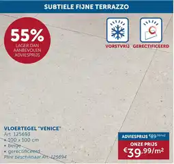 Zelfbouwmarkt Vloertegel "venice" aanbieding