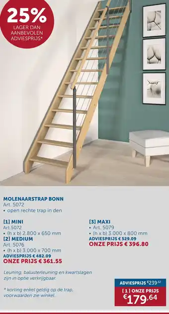 Zelfbouwmarkt Molenaarstrap bonn art. 5072 aanbieding