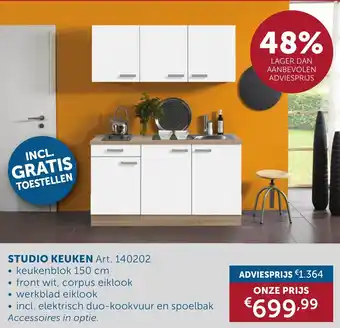 Zelfbouwmarkt Studio keuken aanbieding
