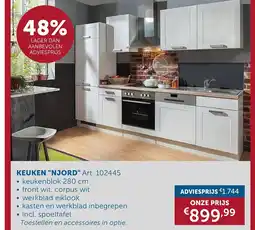Zelfbouwmarkt Keuken njord aanbieding