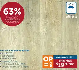 Zelfbouwmarkt PVC/LVT planken rigid aanbieding