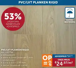 Zelfbouwmarkt PVC/LVT planken rigid aanbieding