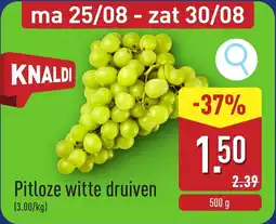 ALDI Pitloze witte druiven aanbieding
