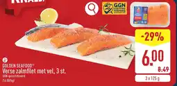 ALDI Golden seafood Verse zalmfilet met vel aanbieding