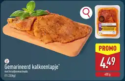 ALDI Gemarineerd kalkoenlapje aanbieding