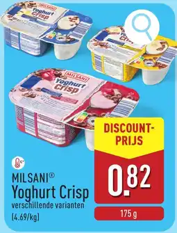 ALDI Milsani Yoghurt Crisp aanbieding