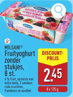 ALDI Milsani Fruityoghurt zonder stukjes aanbieding