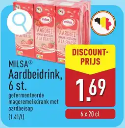 ALDI Milsa Aardbeidrink, aanbieding