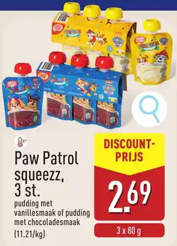 ALDI Paw Patrol squeezz aanbieding