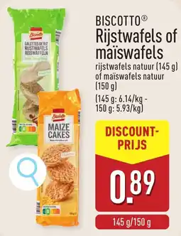 ALDI Biscoffo Rijstwafels of maĂŻswafels aanbieding