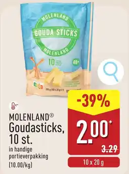 ALDI Molenland Goudasticks aanbieding