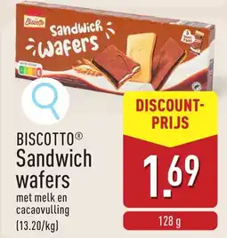 ALDI Biscotto Sandwich wafers aanbieding