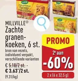 ALDI Millville Zachte granen- koeken aanbieding
