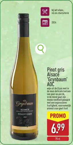 ALDI Pinot gris Alsace Grynbaum AOC aanbieding