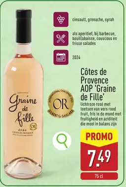 ALDI Côtes de Provence AOP Graine de Fille aanbieding