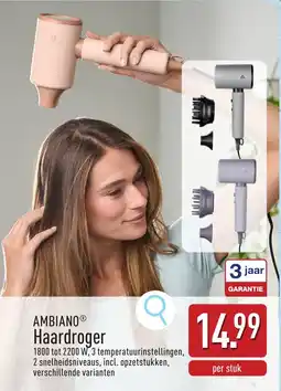 ALDI Ambiano Haardroger aanbieding