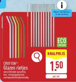 ALDI Crofton Glazen rietjes aanbieding