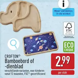 ALDI Crofton Bamboebord of dienblad aanbieding