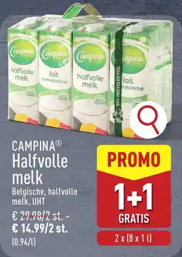 ALDI Campina Halfvolle melk aanbieding