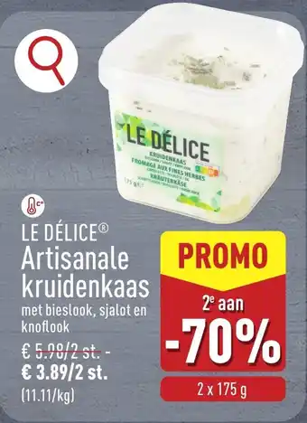 ALDI Le delice Artisanale kruidenkaas aanbieding