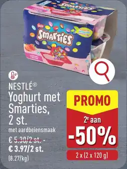ALDI Nestlé Yoghurt met Smarties aanbieding