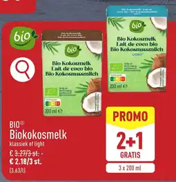 ALDI Bio Biokokosmelk aanbieding
