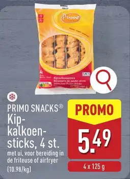 ALDI Primo Snacks Kip kalkoensticks aanbieding