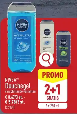 ALDI Nivea Douchegel aanbieding